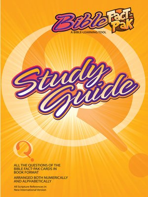 cover image of Bible Fact-Pak Study Guide
